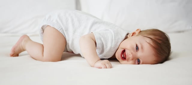 Baby laying down