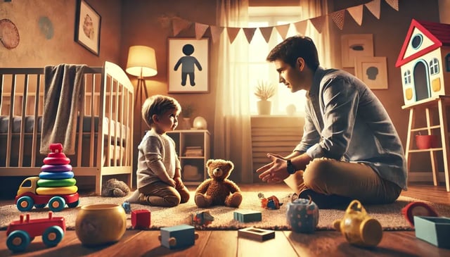 Toddler and Father