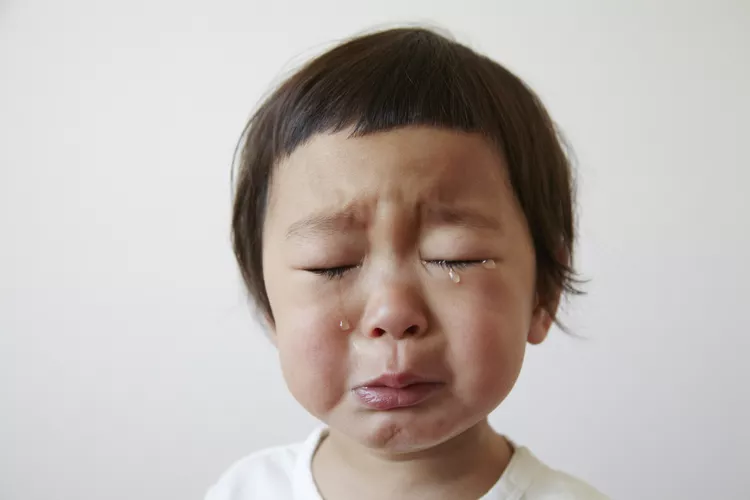 toddler crying